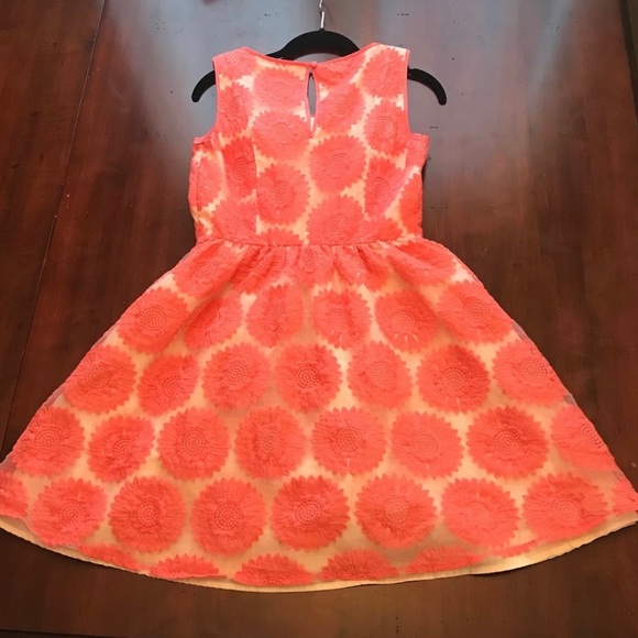 LC Lauren Conrad pink floral sleeveless dress 6 8 - Picture 7 of 9